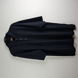 Slazenger | Men's Black Activewear Golf Short Sleeve Panther Logo Polo Sz L
